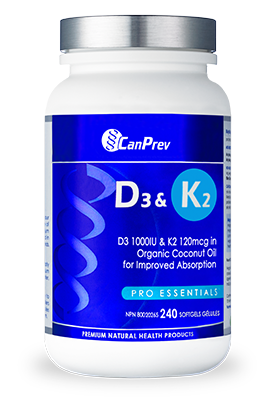 Canprev vitamin D & K2 Pro Essentials