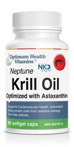 Neptune Krill Oil Optimized wtih Astaxanthin available in Canada 